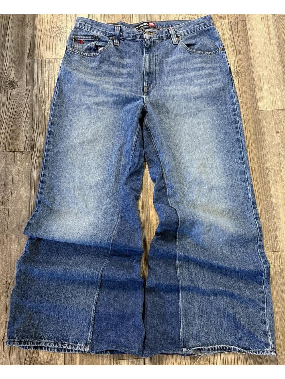 Tony Hawk vintage Y2K style baggy wide-leg jeans Customs** 36x31 - Picture 2 of 8